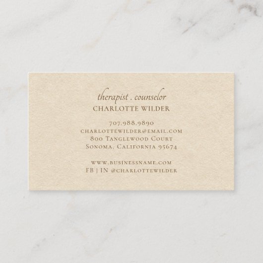 セラピスト相談員 名刺 (裏面)