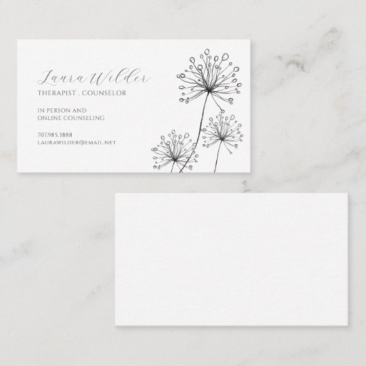 セラピスト相談員 名刺 (正面/裏面)