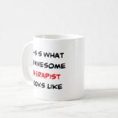 セラピスト素晴らし、 コーヒーマグカップ (正面左)