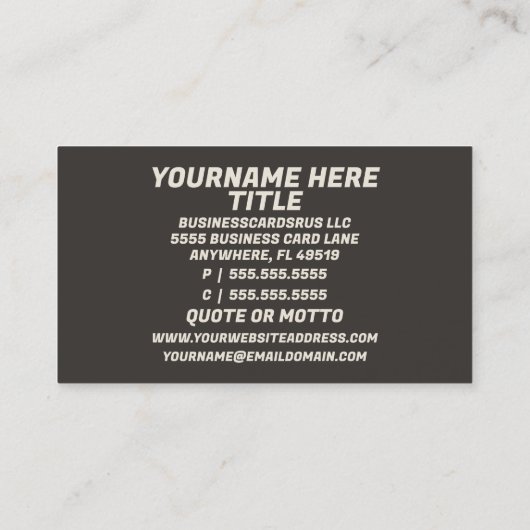 セラピスト長椅子 名刺 (裏面)