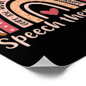 セラピスト100日目の学校スピーチセラピーRainb ポスター (角)