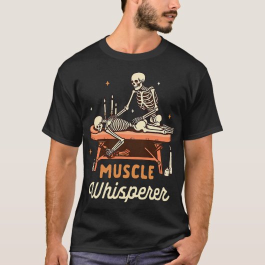 セラピスト マッサージセラピー 筋肉の伝道師 Tシャツ (正面)