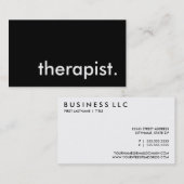 セラピスト。 名刺 (正面/裏面)