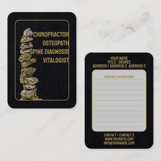 セラピスト – 名刺 (正面/裏面)