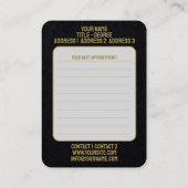 セラピスト – 名刺 (裏面)