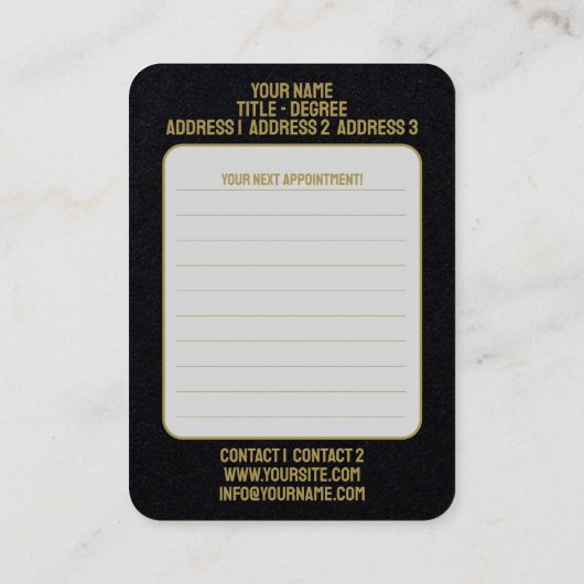 セラピスト – 名刺 (裏面)