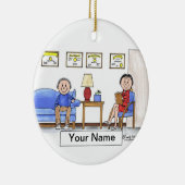 セラピスト、心理学者-女性 セラミックオーナメント (右)