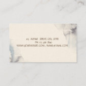 セラピスト、水彩蓮、ヨガ 名刺 (裏面)