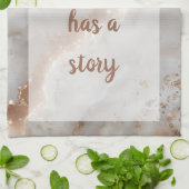 セラピス – 白 キッチンタオル (折り畳み)