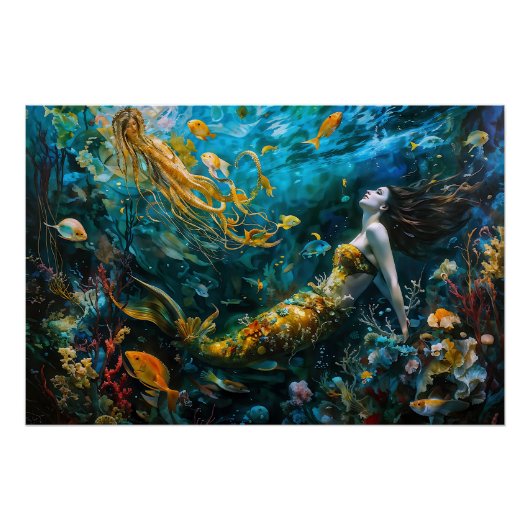 "セラピナ" – 美しい神秘的な人魚 ポスター (正面)