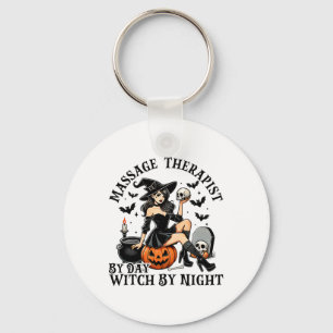 セラピーおもしろいハロウィーンメイジセラピストバイデイウィッチ キーホルダー