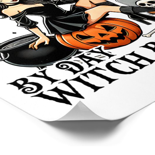 セラピーおもしろいハロウィーンメイジセラピストバイデイウィッチ ポスター (角)