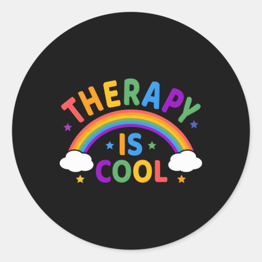 セラピーがスティグマのタルヘルス認識度を終了 ラウンドシール (正面)