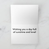 セラピーが後をつけるDozerによる挨拶状 カード (内部)