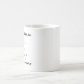 セラピーが足りない私は人をかむ必要がある コーヒーマグカップ (中央)