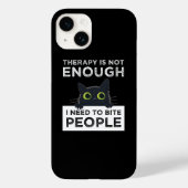 セラピーでは十分じゃない、人が噛みたい Case-Mate iPhoneケース (裏面)
