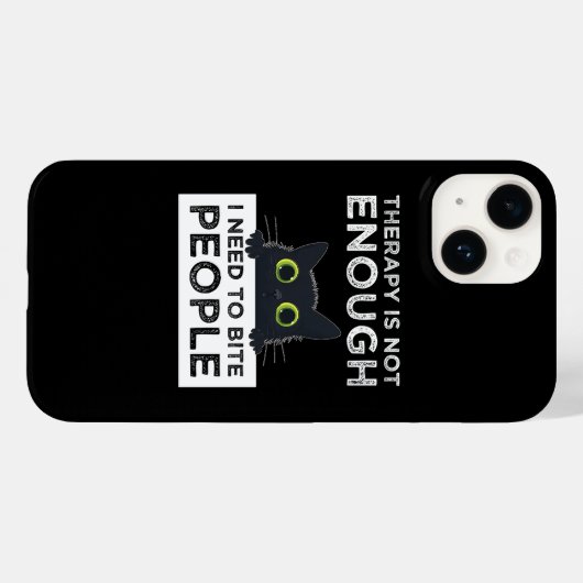 セラピーでは十分じゃない、人が噛みたい Case-Mate iPhoneケース (裏面 (横))