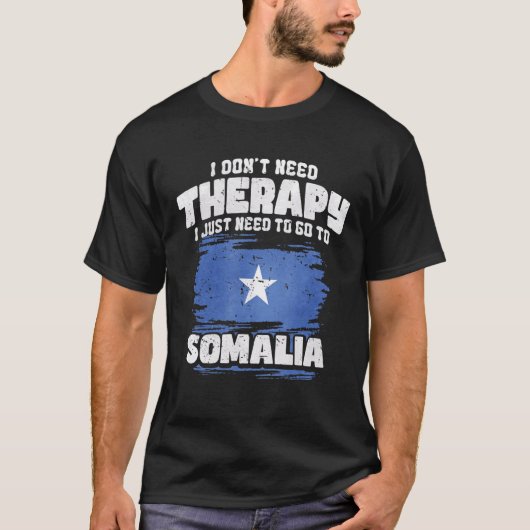 セラピーなんかいらない ソマリアに行けばいい Tシャツ (正面)