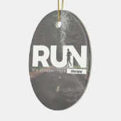 セラピーの連続したランナーのトリートメントより安い操業 セラミックオーナメント (左)