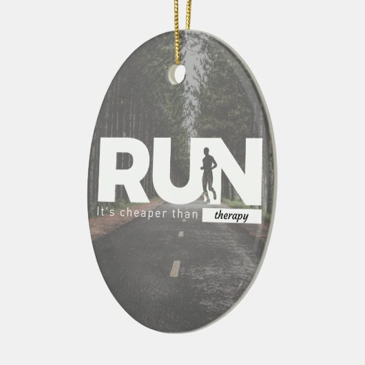 セラピーの連続したランナーのトリートメントより安い操業 セラミックオーナメント (左)