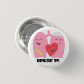 セラピーのDept.呼吸のLungsボタンRT 缶バッジ (正面&裏面)