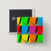 セラピーのPopart呼吸のLaryngosopeのギフト 缶バッジ (正面&裏面)