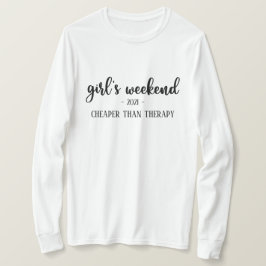 セラピーのTシャツよりおもしろいも安い少女の週末 Tシャツ