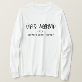 セラピーのTシャツよりおもしろいも安い少女の週末 Tシャツ