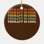 セラピーはカッコいい美的トレンディーメンタルヘルス セラミックオーナメント (裏面)