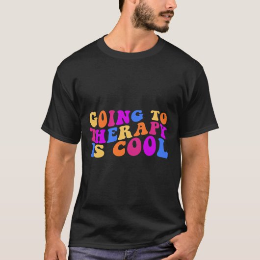 セラピーはクール精神保健自殺認識度 Tシャツ (正面)