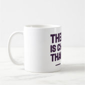 セラピーは保釈金より安い コーヒーマグカップ (左)