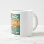 セラピーは要らないイラクリオンだけ要る ジャンボコーヒーマグカップ (正面右)