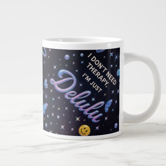 セラピーは要らない私はデルルだ ジャンボコーヒーマグカップ (右)