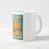 セラピーは要らない、外銀に行く必要がある ジャンボコーヒーマグカップ (正面右)