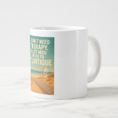 セラピーは要らない、私はアトランティックが必要だ ジャンボコーヒーマグカップ (正面右)