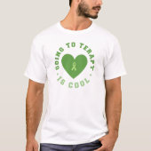 セラピーへカッコいい行く – Mental Health認識度 Tシャツ (正面)