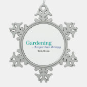 セラピーより安い スノーフレークピューターオーナメント (正面)