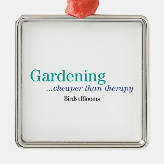 セラピーより安い メタルオーナメント (正面)