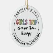 セラピーカスタムガールズトリップより安いガールズバカイ セラミックオーナメント (右)