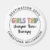 セラピーカスタムガールズトリップより安いガールズバカイ マグネット (正面)