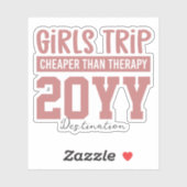 セラピーカスタム休暇よりも安い女子の旅 シール (シート)