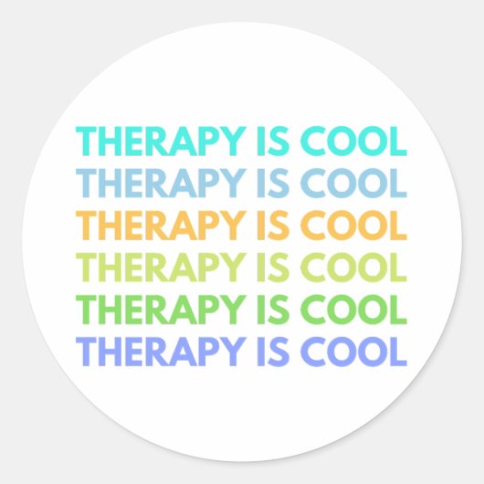 セラピーカッコいい ラウンドシール (正面)