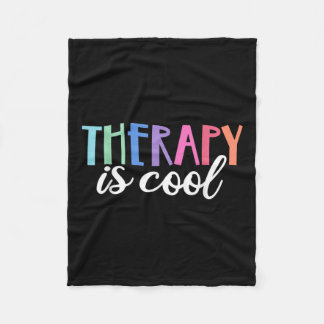 セラピークールは自気に心の健康 フリースブランケット