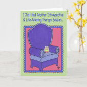 セラピーセッションのバースデー・カード カード (黄色い花)