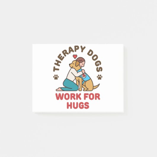 セラピードッグがUGSオーナーハンドラーチームで機能 ポストイット (正面)