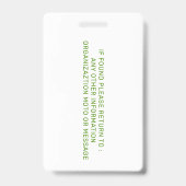 セラピードッグフォトIDバッジ バッジ (Back)