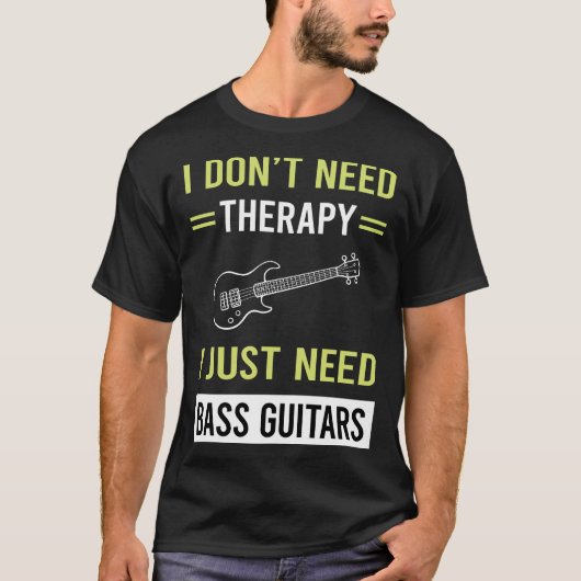 セラピーバスギターギタリスト Tシャツ (正面)