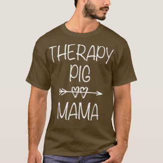 セラピーブタ母サービス動物の感情的サポートP Tシャツ