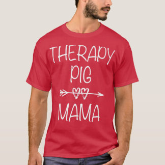 セラピーブタ母サービス動物の感情的サポートP Tシャツ