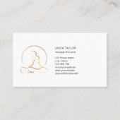 セラピーホリスティックマッサージヒーラーエナジービジネスCa 名刺 (裏面)